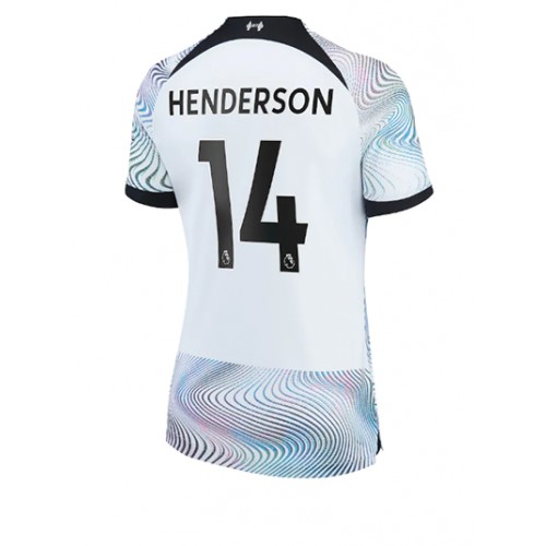 Fotbalové Dres Liverpool Jordan Henderson #14 Dámské Venkovní 2022-23 Krátký Rukáv